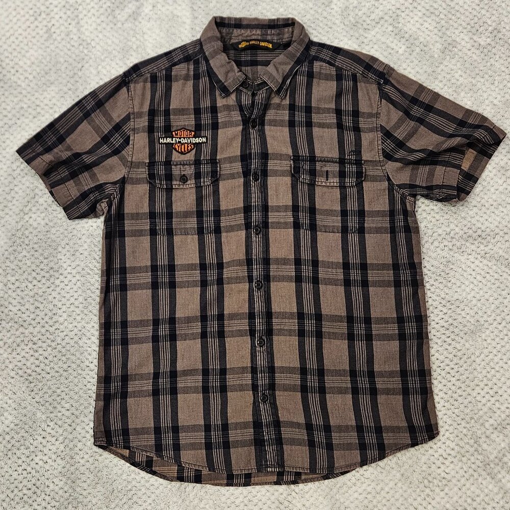 Men's Large Harley Davidson button down shirt